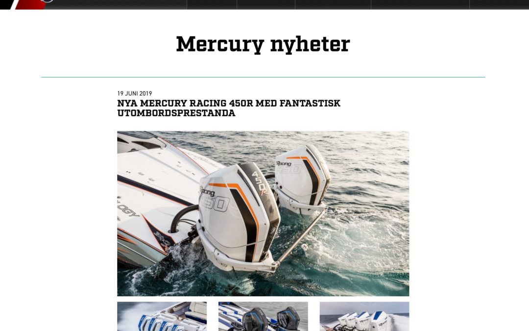 Mercury Verado Racing 450R är här